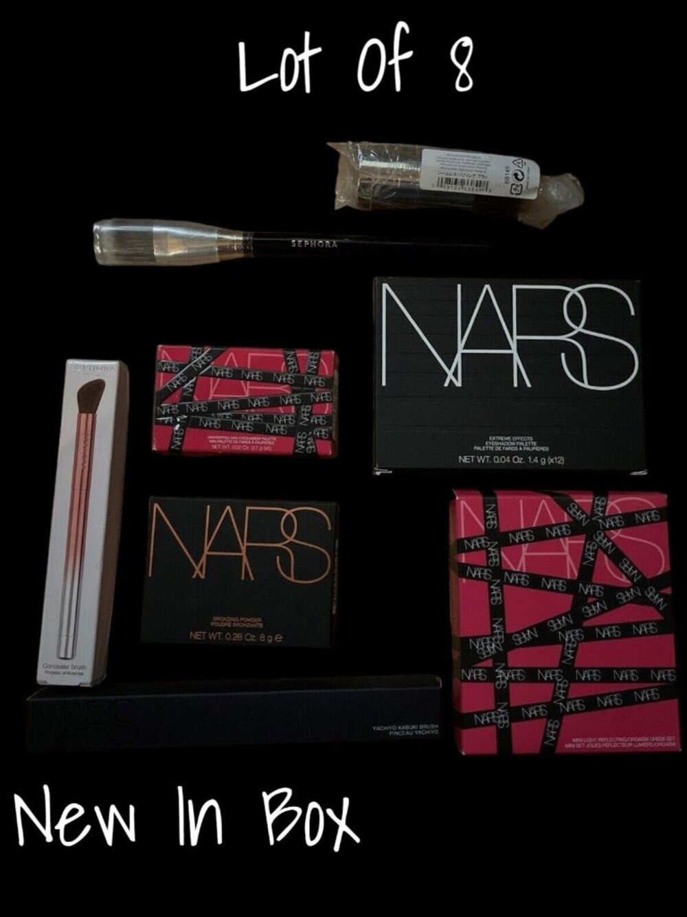 Nars Makeup Lot X 8 Eyeshadow Palette Kabuki Brush Sephora New In Box